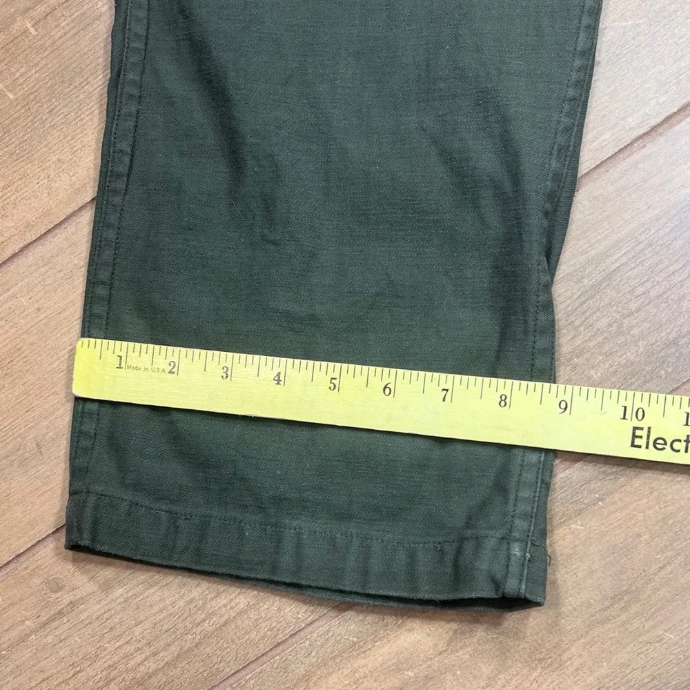 Vintage US Military OG-107 Cotton Sateen Fatigue Trousers Glenn Berry 36x33 ww2